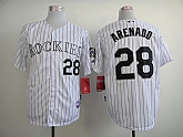 Colorado Rockies #28 Arenado White With Purple Pinstripe Jerseys,baseball caps,new era cap wholesale,wholesale hats