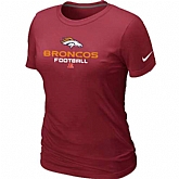 Denver Broncos Red Women's Critical Victory T-Shirt,baseball caps,new era cap wholesale,wholesale hats