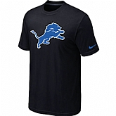Detroit Lions Sideline Legend Authentic Logo T-Shirt Black,baseball caps,new era cap wholesale,wholesale hats