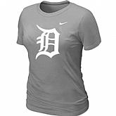 Detroit Tigers Heathered L.Grey Nike Women's Blended T-Shirt,baseball caps,new era cap wholesale,wholesale hats
