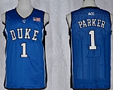 Duke Blue Devils #1 Jabari Parker Blue Jerseys,baseball caps,new era cap wholesale,wholesale hats