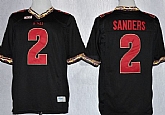 Florida State Seminoles #2 Deion Sanders 2013 Black Jerseys,baseball caps,new era cap wholesale,wholesale hats