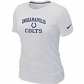 Indianapolis Colts Women's Heart & Soul White T-Shirt,baseball caps,new era cap wholesale,wholesale hats