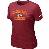 Kansas City Chiefs Women's Heart & Soul Red T-Shirt,baseball caps,new era cap wholesale,wholesale hats