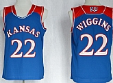Kansas Jayhawks #22 Andrew Wiggins Blue Jerseys,baseball caps,new era cap wholesale,wholesale hats