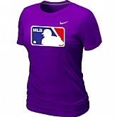 Logo Heathered Women's Nike Purple Blended T-Shirt,baseball caps,new era cap wholesale,wholesale hats