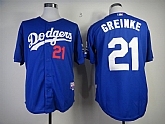 Los Angeles Dodgers #21 Zack Greinke Blue Jerseys,baseball caps,new era cap wholesale,wholesale hats