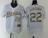 Los Angeles Dodgers #22 Clayton Kershaw White 2013 USMC Home Cool Base Jerseys,baseball caps,new era cap wholesale,wholesale hats