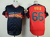 Los Angeles Dodgers #66 Yasiel Puig 2014 All Star Navy Blue Jerseys,baseball caps,new era cap wholesale,wholesale hats