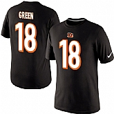 Men Nike Cincinnati Bengals 18 A.J. Green Pride Name x26 Number T-Shirt Black,baseball caps,new era cap wholesale,wholesale hats