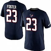 Men Nike Houston Texans 23 Arian Foster Pride Name x26 Number T-Shirt Navy Blue,baseball caps,new era cap wholesale,wholesale hats