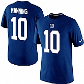 Men Nike New York Giants 10 Eli Manning Pride Name x26 Number T-Shirt Blue,baseball caps,new era cap wholesale,wholesale hats