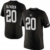 Men Nike Oakland Raiders 20 Darren McFadden Pride Name x26 Number T-Shirt Black,baseball caps,new era cap wholesale,wholesale hats