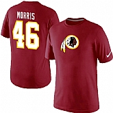 Men Nike Washington Redskins 46 Alfred Morris Name x26 Number T-Shirt Red,baseball caps,new era cap wholesale,wholesale hats