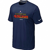 Men's Nike San Francisco 49ers 2012 NFC Conference Champions Trophy Collection Long D.Blue T-Shirt,baseball caps,new era cap wholesale,wholesale hats