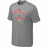 Men's San Francisco 49ers Super Bowl XLVII Heart & Soul L.Grey T-Shirt,baseball caps,new era cap wholesale,wholesale hats