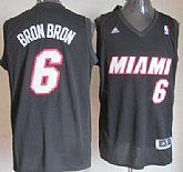 Miami Heat #6 Bron Bron Black Fashion Jerseys,baseball caps,new era cap wholesale,wholesale hats