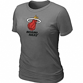 Miami Heat Big & Tall Primary Logo D.Grey Women's T-Shirt,baseball caps,new era cap wholesale,wholesale hats