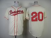 Milwaukee Brewers #20 Jonathan Lucroy Cream 1948 Throwback Jerseys,baseball caps,new era cap wholesale,wholesale hats