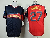 Milwaukee Brewers #27 Carlos Gomez 2014 All Star Navy Blue Jerseys,baseball caps,new era cap wholesale,wholesale hats
