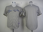 Milwaukee Brewers Blank 2013 Gray Jerseys,baseball caps,new era cap wholesale,wholesale hats