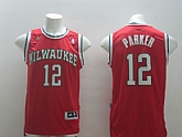 Milwaukee Bucks #12 Parker Revolution 30 Swingman Red Jerseys,baseball caps,new era cap wholesale,wholesale hats