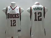 Milwaukee Bucks #12 Parker Revolution 30 Swingman White Jerseys,baseball caps,new era cap wholesale,wholesale hats
