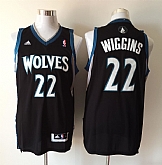 Minnesota Timberwolves #22 Wiggins Revolution 30 Swingman Black Jerseys,baseball caps,new era cap wholesale,wholesale hats