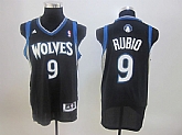 Minnesota Timberwolves #9 Ricky Rubio Revolution 30 Swingman Black Jerseys,baseball caps,new era cap wholesale,wholesale hats