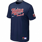 Minnesota Twins D.Blue Nike Short Sleeve Practice T-Shirt,baseball caps,new era cap wholesale,wholesale hats
