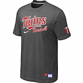 Minnesota Twins D.Grey Nike Short Sleeve Practice T-Shirt,baseball caps,new era cap wholesale,wholesale hats