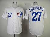 Montreal Expos #27 Vladimir Guerrero Throwback 1982 White Jerseys,baseball caps,new era cap wholesale,wholesale hats