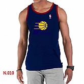 NBA Indiana Pacers Big x26 Tall Primary Logo men D.Blue Tank Top,baseball caps,new era cap wholesale,wholesale hats