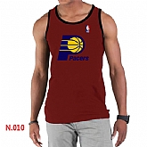 NBA Indiana Pacers Big x26 Tall Primary Logo men Red Tank Top,baseball caps,new era cap wholesale,wholesale hats