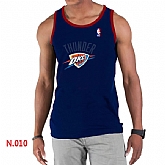 NBA Oklahoma City Thunder Big x26 Tall Primary Logo men D.Blue Tank Top,baseball caps,new era cap wholesale,wholesale hats