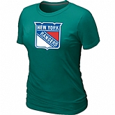 New York Rangers Big & Tall Women's Logo L.Green T-Shirt,baseball caps,new era cap wholesale,wholesale hats