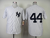 New York Yankees #44 Jackson White Pinstripe 1977 Throwback Jerseys,baseball caps,new era cap wholesale,wholesale hats
