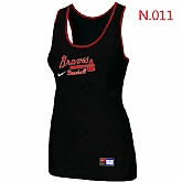 Nike Atlanta Braves Tri-Blend Racerback stretch Tank Top Black,baseball caps,new era cap wholesale,wholesale hats