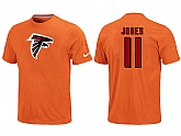 Nike Atlanta Falcons 11 Jones Name & Number T-Shirt Orange,baseball caps,new era cap wholesale,wholesale hats