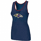 Nike Baltimore Ravens Ladies Big Logo Tri-Blend Racerback stretch Tank Top Blue,baseball caps,new era cap wholesale,wholesale hats