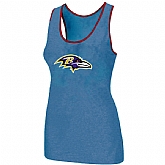 Nike Baltimore Ravens Ladies Big Logo Tri-Blend Racerback stretch Tank Top L.Blue,baseball caps,new era cap wholesale,wholesale hats