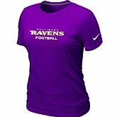 Nike Baltimore Ravens Sideline Legend Authentic Font Women's T-Shirt PURPLE,baseball caps,new era cap wholesale,wholesale hats