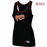 Nike Baltimore orioles Tri-Blend Racerback stretch Tank Top Black,baseball caps,new era cap wholesale,wholesale hats