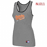 Nike Baltimore orioles Tri-Blend Racerback stretch Tank Top L.grey,baseball caps,new era cap wholesale,wholesale hats