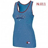 Nike Boston Red Sox Tri-Blend Racerback stretch Tank Top L.Blue,baseball caps,new era cap wholesale,wholesale hats