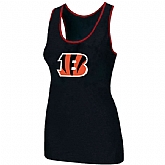 Nike Cincinnati Bengals Ladies Big Logo Tri-Blend Racerback stretch Tank Top Black,baseball caps,new era cap wholesale,wholesale hats