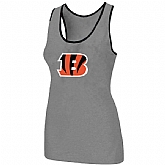 Nike Cincinnati Bengals Ladies Big Logo Tri-Blend Racerback stretch Tank Top L.grey,baseball caps,new era cap wholesale,wholesale hats