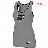 Nike Cincinnati Reds Tri-Blend Racerback stretch Tank Top L.grey,baseball caps,new era cap wholesale,wholesale hats