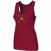 Nike Cleveland Browns Heart x26 Soul Tri-Blend Racerback stretch Tank Top Red,baseball caps,new era cap wholesale,wholesale hats