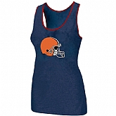Nike Cleveland Browns Ladies Big Logo Tri-Blend Racerback stretch Tank Top Blue,baseball caps,new era cap wholesale,wholesale hats